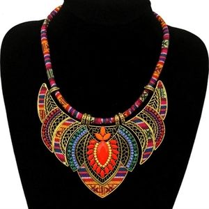 New Ethnic Style Chunky Colorful Collar Festival Tribal Beaded Bib Costume n…